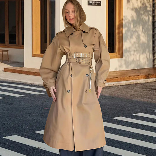Damen eleganter Trenchcoat R&B