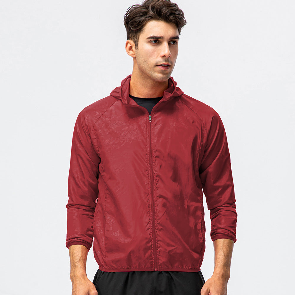 Herren leichte Laufjacke mit atmungsaktiven Eigenschaften und reflektierendem Design R&B