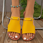 Damen Modische Slide-Sandalen mit geflochtenem Riemendesign und harmonischem Fußbett R&B