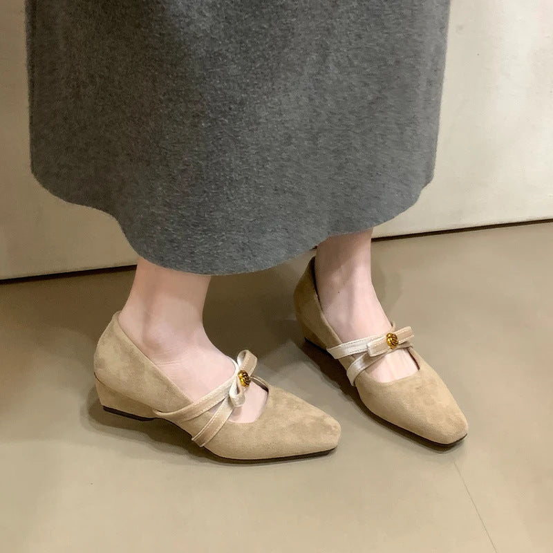 Damen Halbschuhe mit elegantem Riemen und angenehm gepolstertem Fußbett R&B