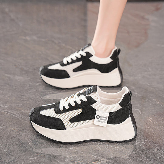 Damen Freizeit Sneakers mit atmungsaktivem Mesh-Obermaterial und rutschfester Sohle R&B