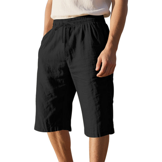 Herren leichte Freizeithose mit elastischem Bund und praktischen Taschen R&B