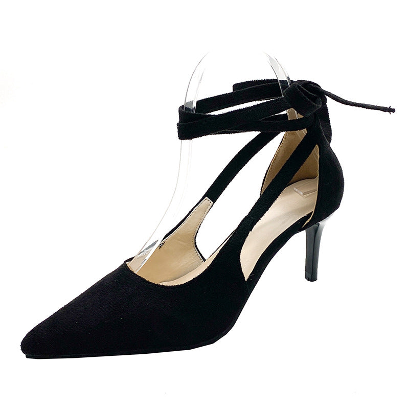 Damen elegante Pumps mit Schnürung und modischem Cut-Out-Design R&B