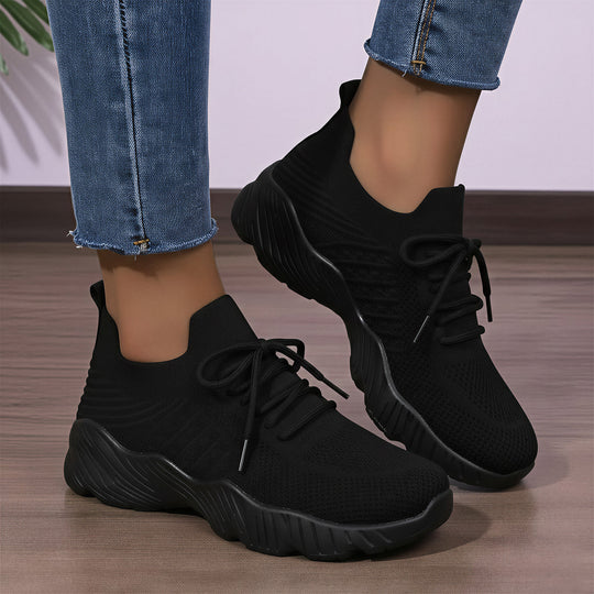 Damen Hohe Sneaker mit atmungsaktivem Obermaterial und gedämpfter Laufsohle R&B