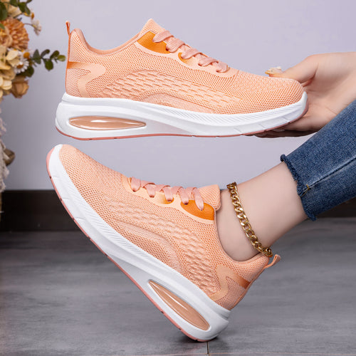 Damen Atmungsaktive Freizeitsneaker mit rutschfester Sohle und elastischem Obermaterial R&B
