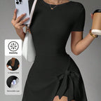 Damen Sportliches Wickel-Kleid R&B