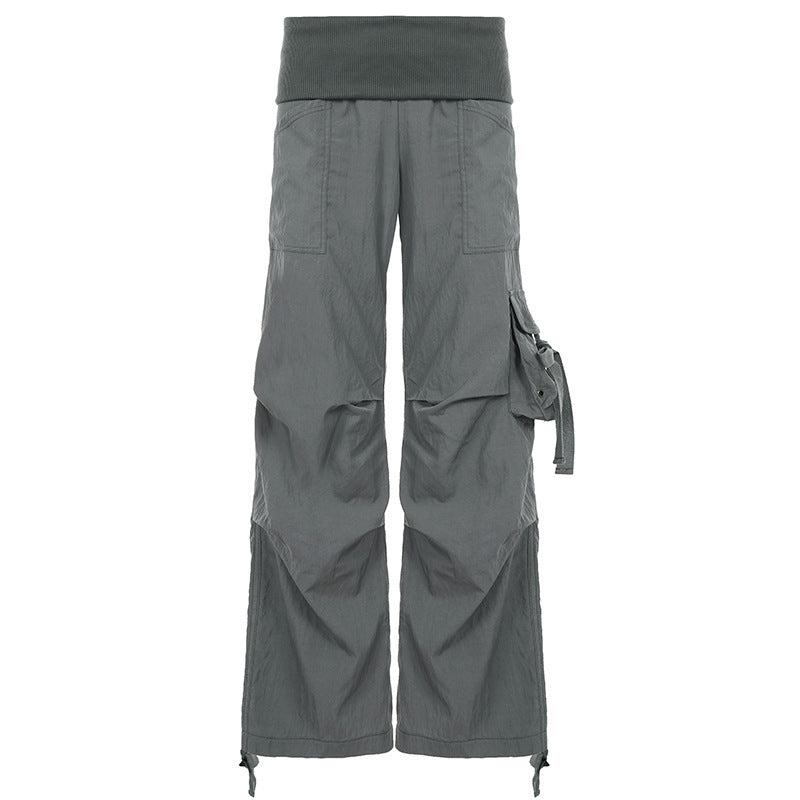 Damen Modische Cargo-Hose mit elastischem Bund und praktischen Taschen R&B