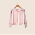 Damen leichte und atmungsaktive Sportjacke mit Kapuze R&B