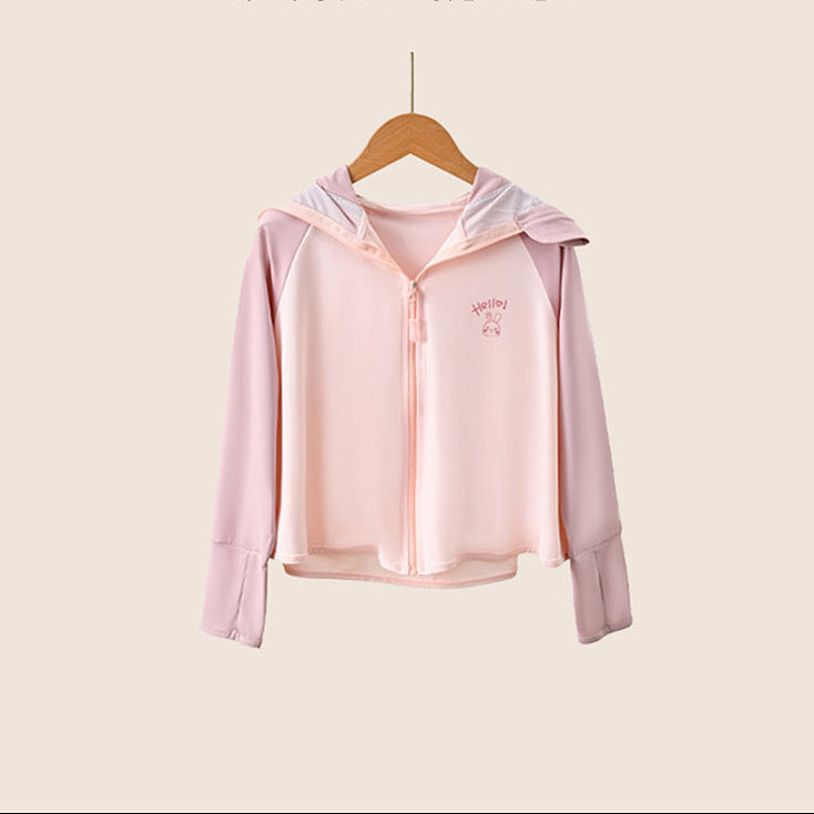 Damen leichte und atmungsaktive Sportjacke mit Kapuze R&B