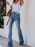 Damen Bootcut Jeans im lässigen Chic mit verkürztem Bein R&B