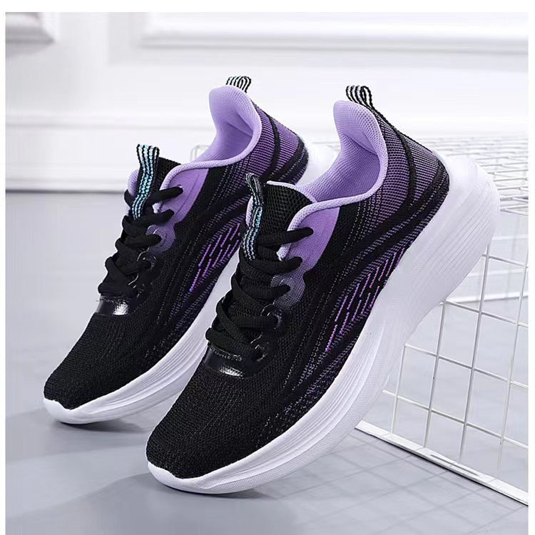 Damen Sportliche Leichtgewicht Sneakers mit atmungsaktivem Obermaterial und flexibler Laufsohle R&B