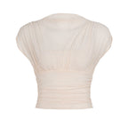 Damen Elegantes Shirt mit Raffung und weichem Stoff R&B