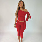 Damen Einseitiger Jumpsuit mit exklusiven Drapierungen R&B