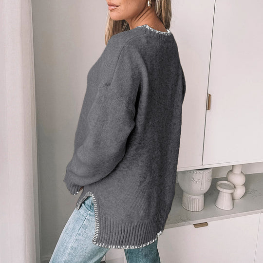 Damen Übergrößen Strickpullover R&B