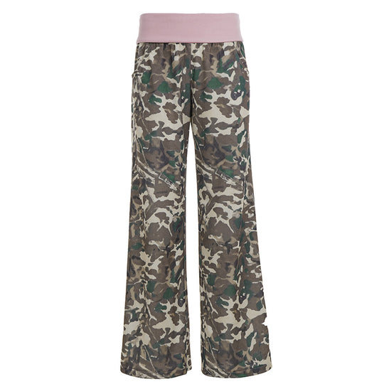 Damen Legere Camouflage-Relax-Hosen R&B