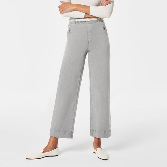 Damen Weitgeschnittene Stoffhose mit eleganten Details R&B