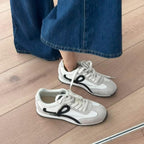 Damen modische Sneakers mit atmungsaktiver Oberflächenstruktur und dämpfender Sohle R&B