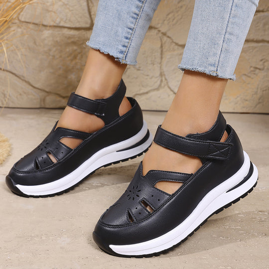Damen orthopädische Sandalen mit verstellbarem Riemen und atmungsaktivem Obermaterial R&B