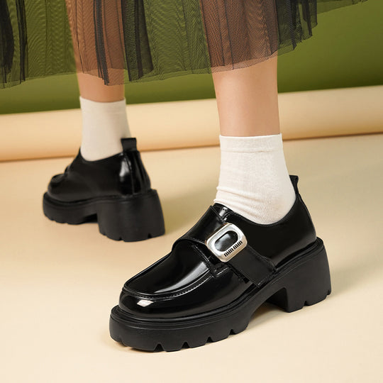 Damen modische Loafers mit eleganter Schnallenverzierung und rutschfester Sohle R&B