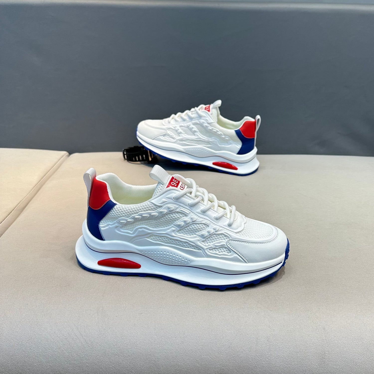 Damen Atmungsaktive Sport-Sneaker mit dämpfender Luftpolstersohle R&B