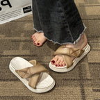 Damen Komfortable Sandalen mit modernem Querriemen R&B