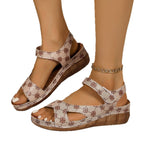 Damen bequeme Riemchen-Sandalen mit anatomischem Fußbett R&B