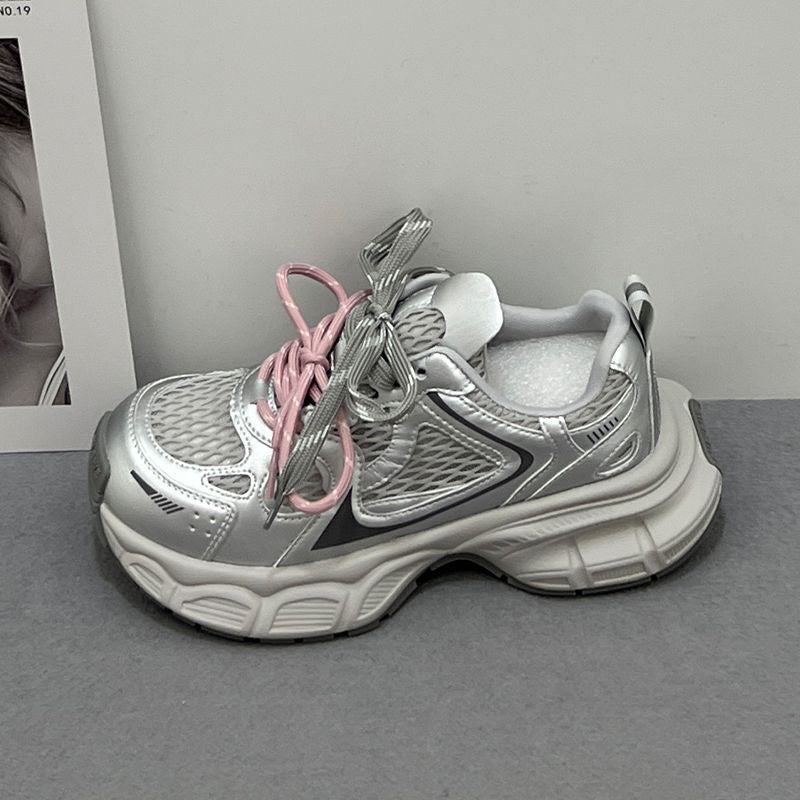Damen Sportliche Lauf-Sneaker mit atmungsaktiver Netzstruktur und trendigem Design R&B