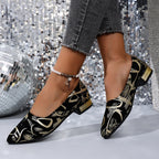 Damen Ballerinas mit elegantem grafischen Design R&B