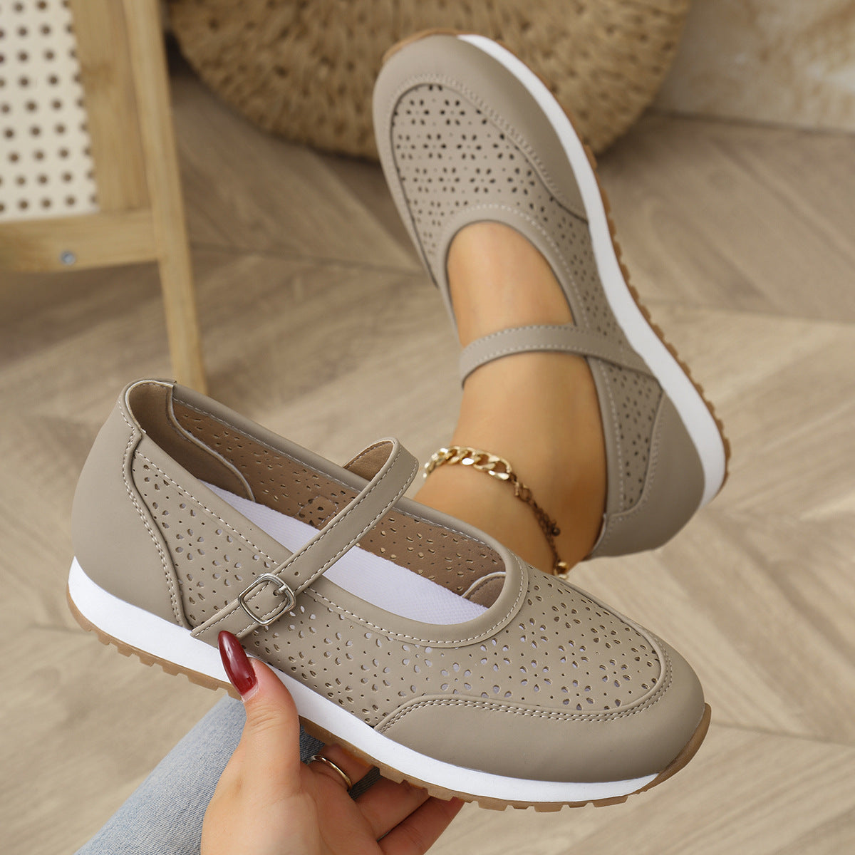 Damen Bequeme Anti-Rutsch Sandalen R&B