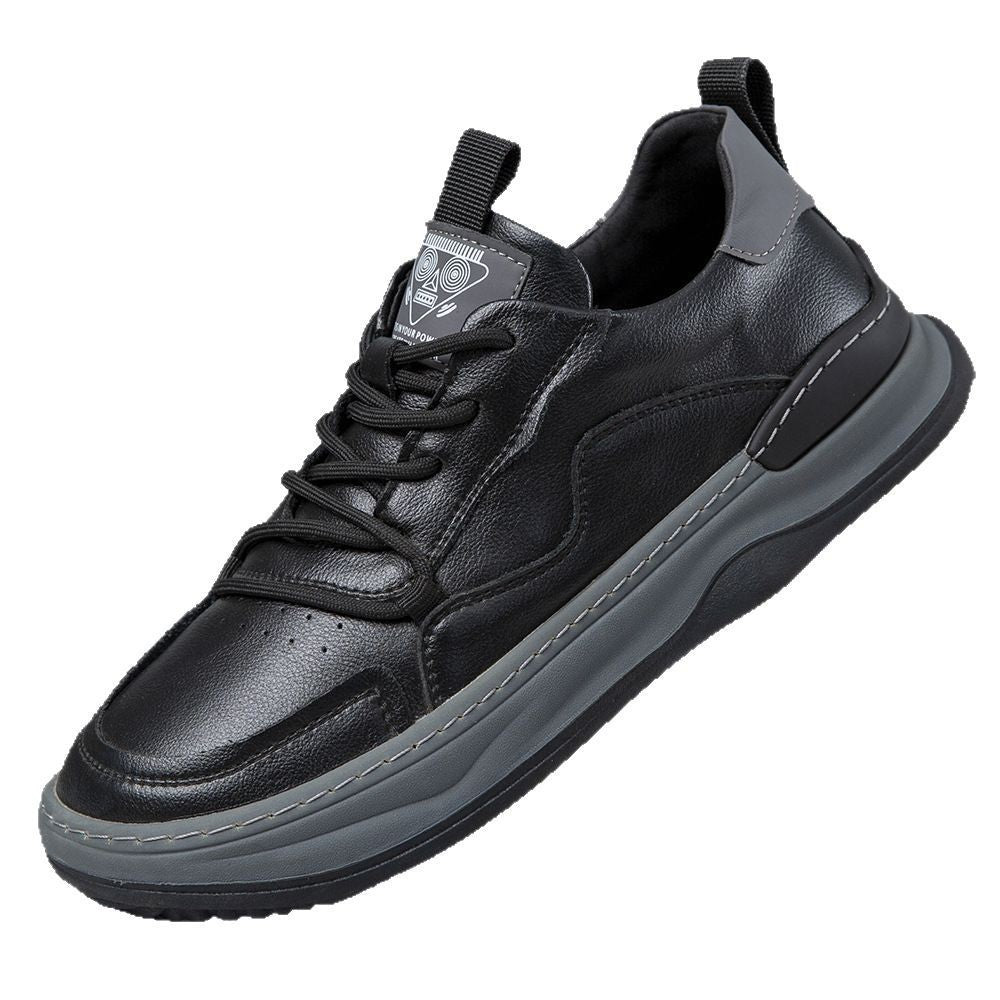 Damen Modische Leder Sneakers mit dämpfender Sohle und hohem Tragekomfort R&B