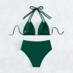 Damen Hochgeschnittener Bikini mit modischen Cut-Outs