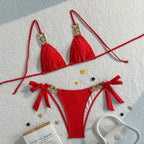 Damen Triangel-Bikini mit elegantem Ketten-Detail R&B