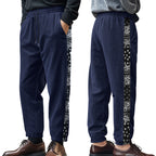 Herren Freizeit-Hose mit elastischem Bund und stylischem Bandana-Design R&B