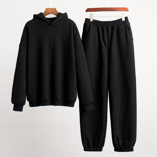 Damen Kuschelige Sweatshirt- und Jogginghose-Kombination R&B