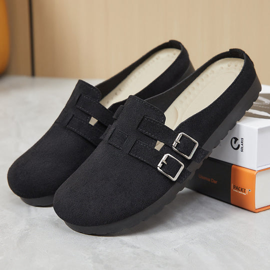 Damen Komfortable Clogs mit verstellbarem Riemen und weicher Innenausstattung R&B