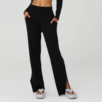 Damen Elegante und luftige Hosen mit seitlichen Schlitzen R&B