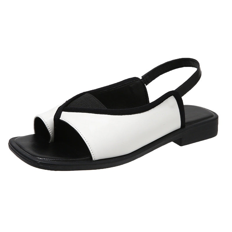 Damen Sling-Sandalen mit modischem Schlangenmuster R&B