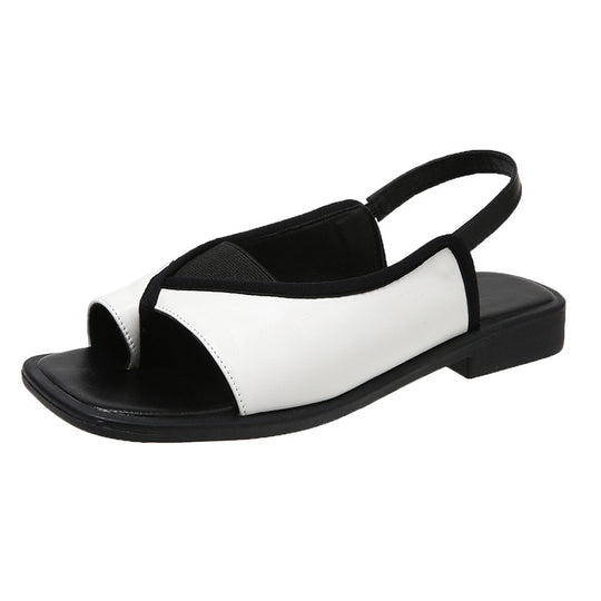Damen Sling-Sandalen mit modischem Schlangenmuster R&B