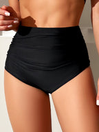Damen Hochgeschnittene Bikini-Hose im minimalistischen Design mit komfortablem Bund R&B