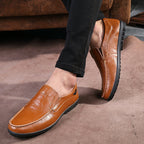 Herren Elegante und komfortable Mokassins aus weichem Leder R&B
