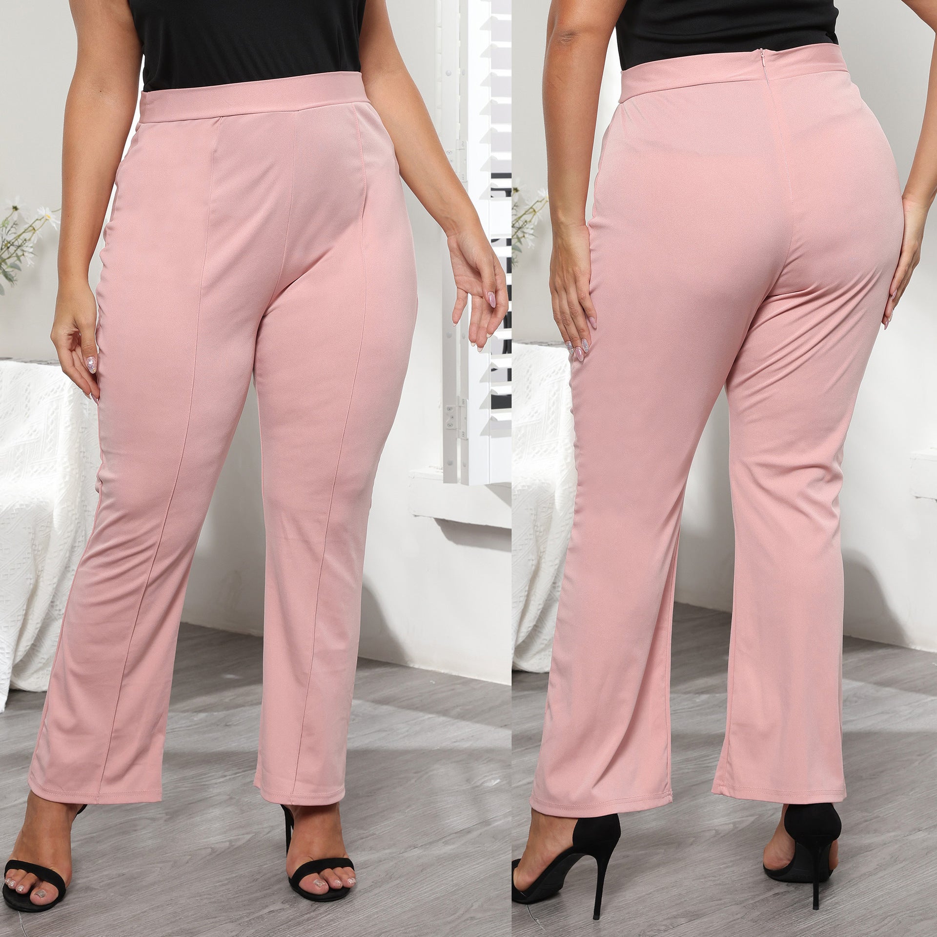 Damen Elegante Hochbundhose mit bequemem Schnitt R&B