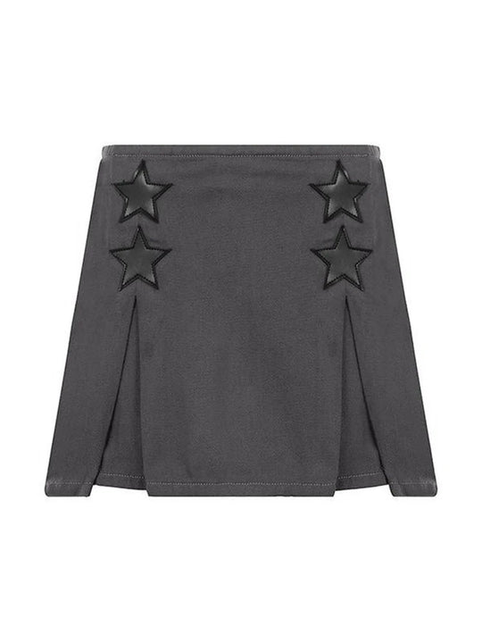 Damen Minirock mit strukturierten Sternen-Details und hochwertigem Material R&B