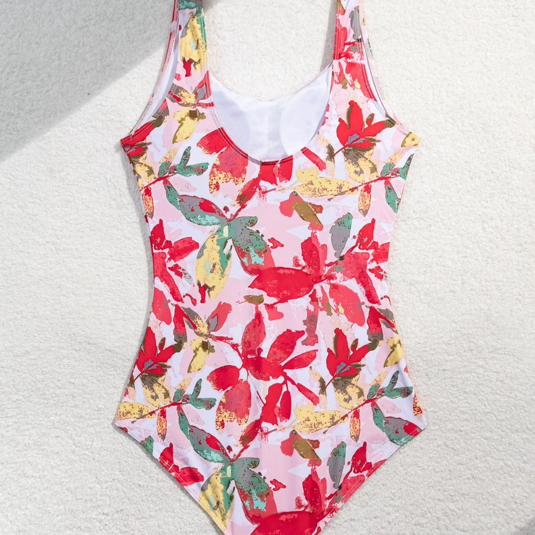 Damen Einteiliger Badeanzug mit floralem Muster R&B