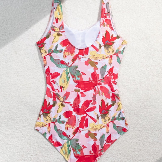 Damen Einteiliger Badeanzug mit floralem Muster R&B