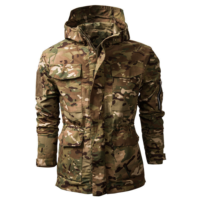 Herren Outdoor-Jacke mit camouflage Design und praktischen Taschen