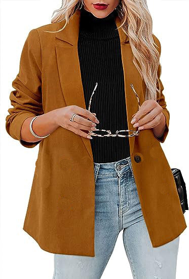 Damen Modischer Blazer mit lässigem Schnitt R&B