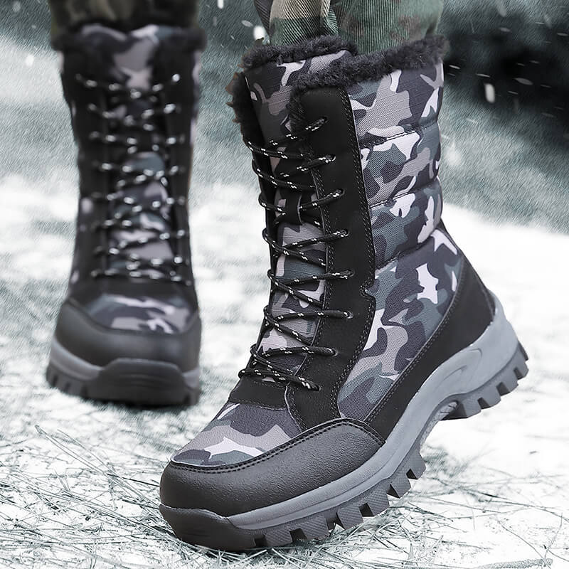Damengefütterte Winterboots mit isolierendem Innenfutter und rutschfester Profilsohle R&B