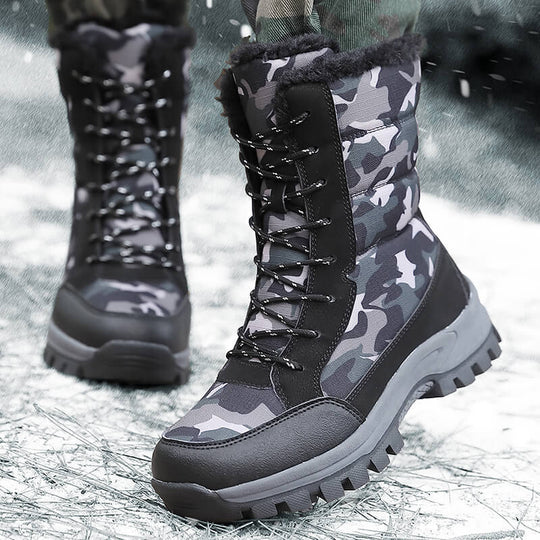 Damengefütterte Winterboots mit isolierendem Innenfutter und rutschfester Profilsohle R&B