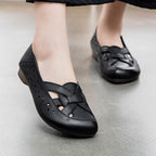 Damen Komfortable Rundbogen-Schuhe mit dekorativem Schnitt