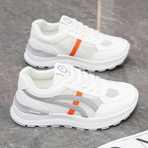 Damen Sportliche Freizeitschuhe mit atmungsaktiver Netzoberfläche und gepolsterter Dämpfung R&B